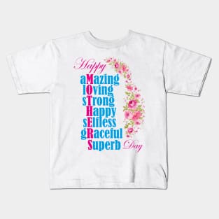 Happy Mothers Day T-Shirt Kids T-Shirt